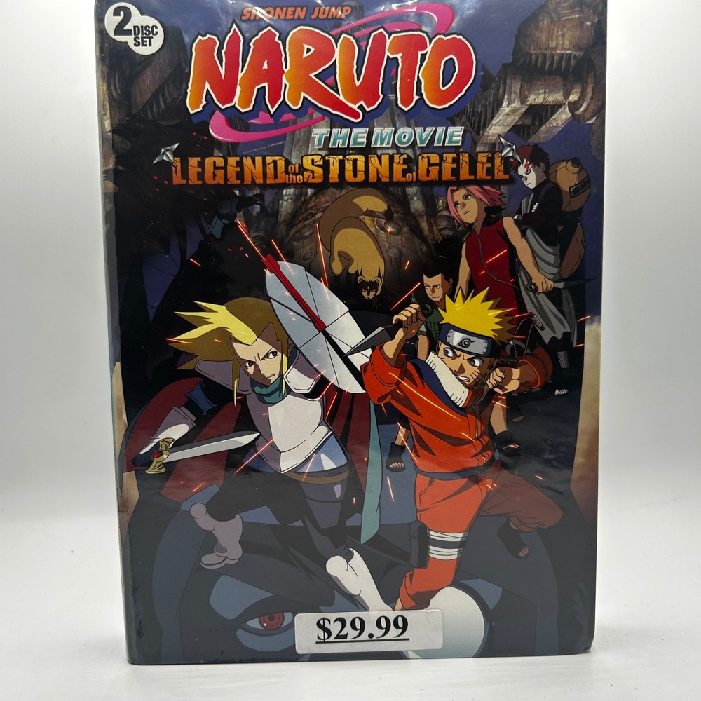 Naruto The Movie Legend of the Stone of Gelel DVD‎ 2-Disc Set Shonen Jump New